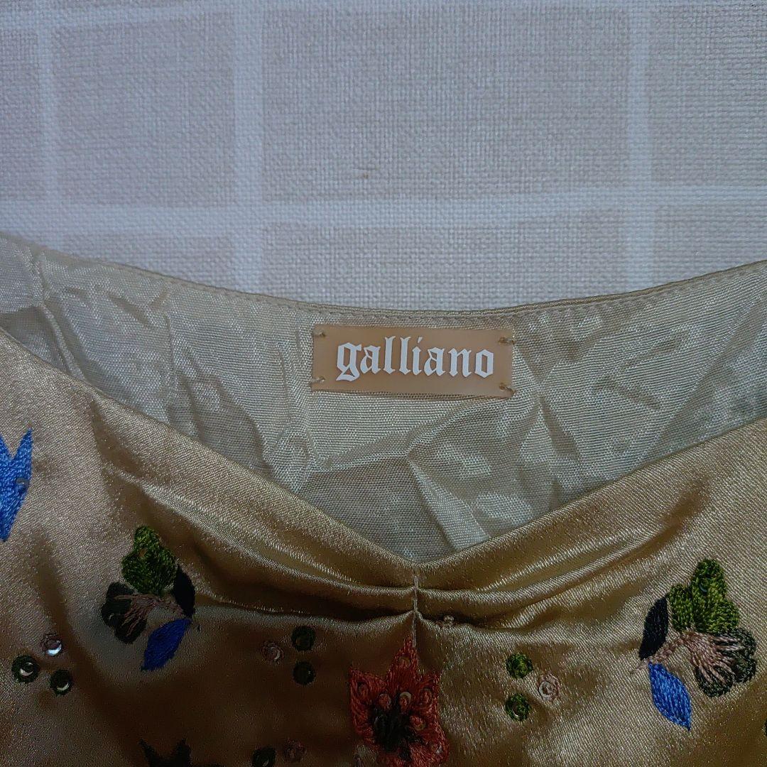 galliano 刺繍入りノースリーブチュニック