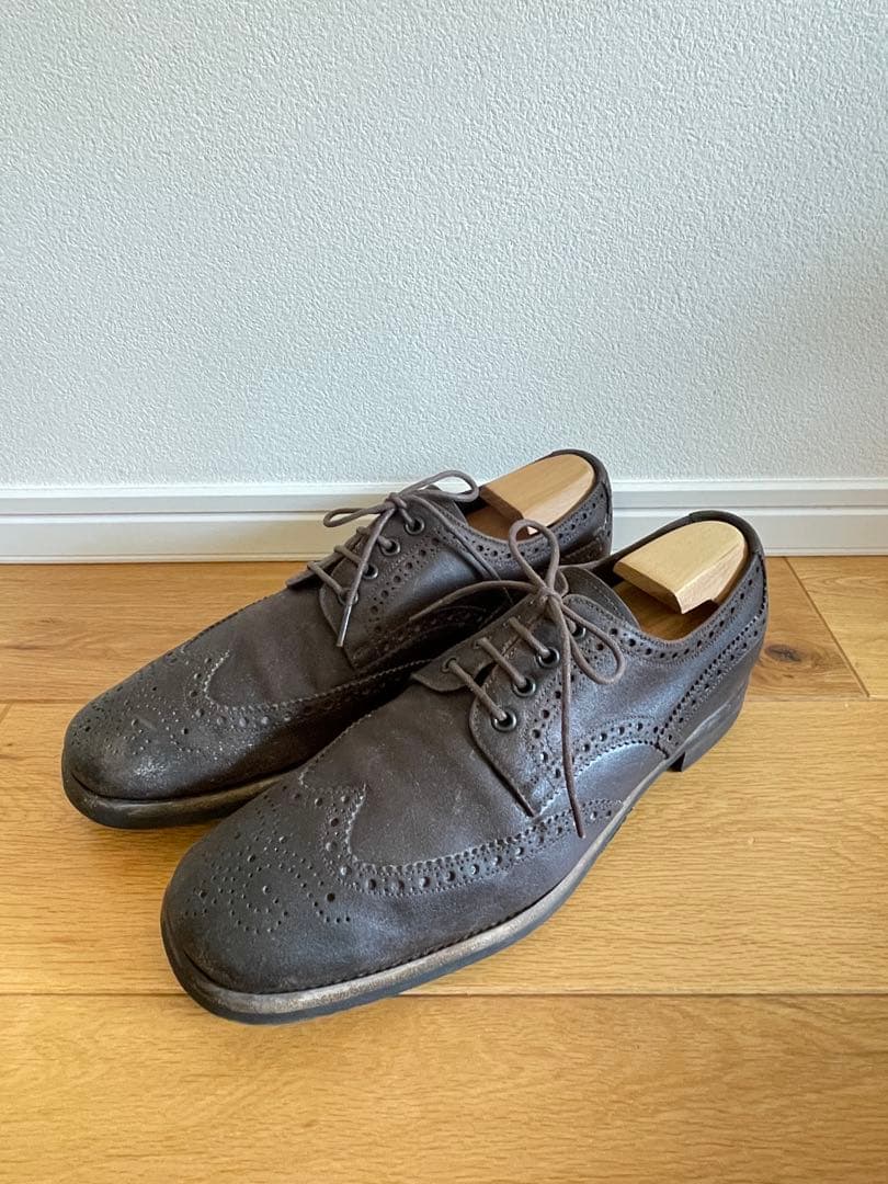 PRADA メダリオン ウイングチップ ヴィンテージ加工