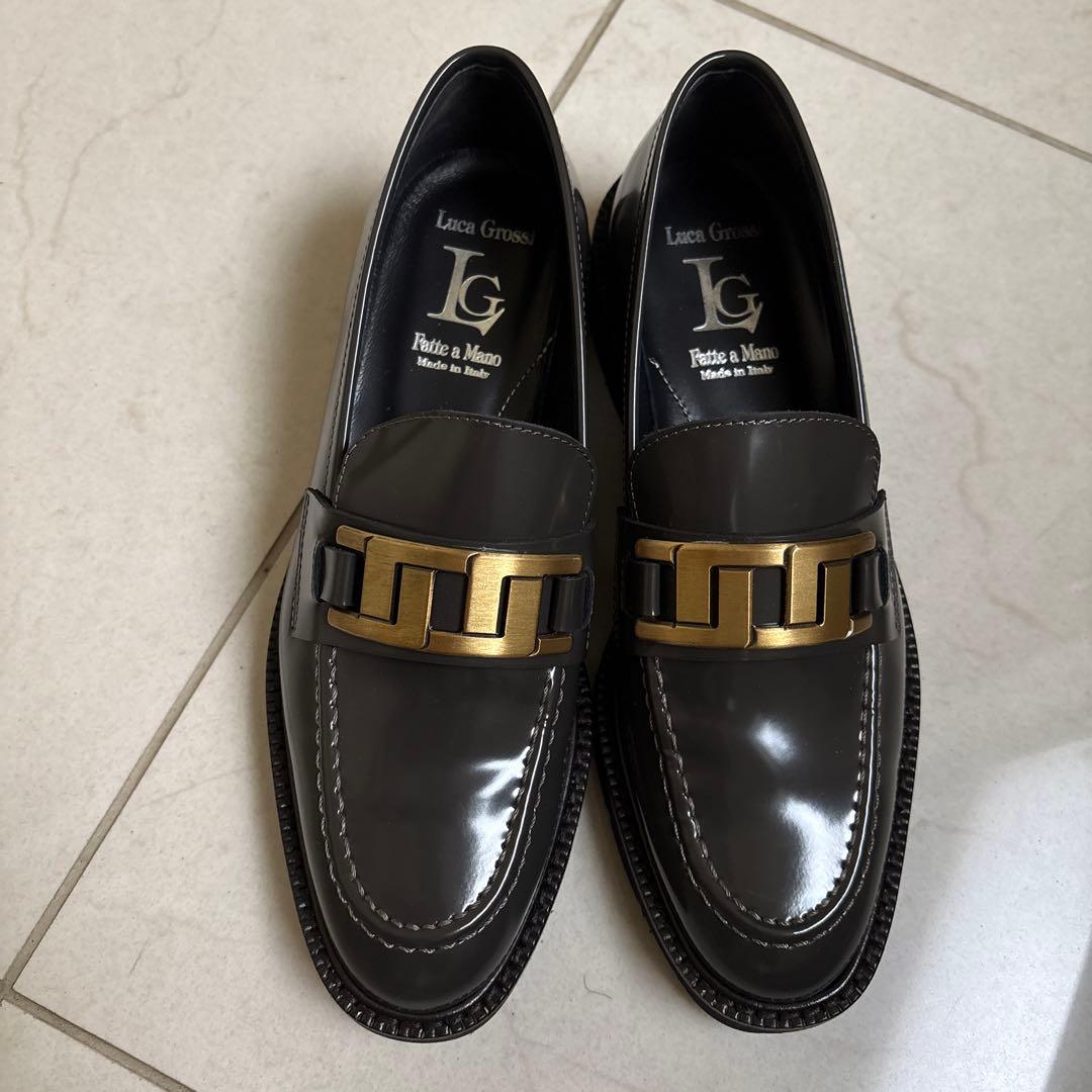 Luca Grossi ルカグロッシ　ローファー36（23㎝）グレー