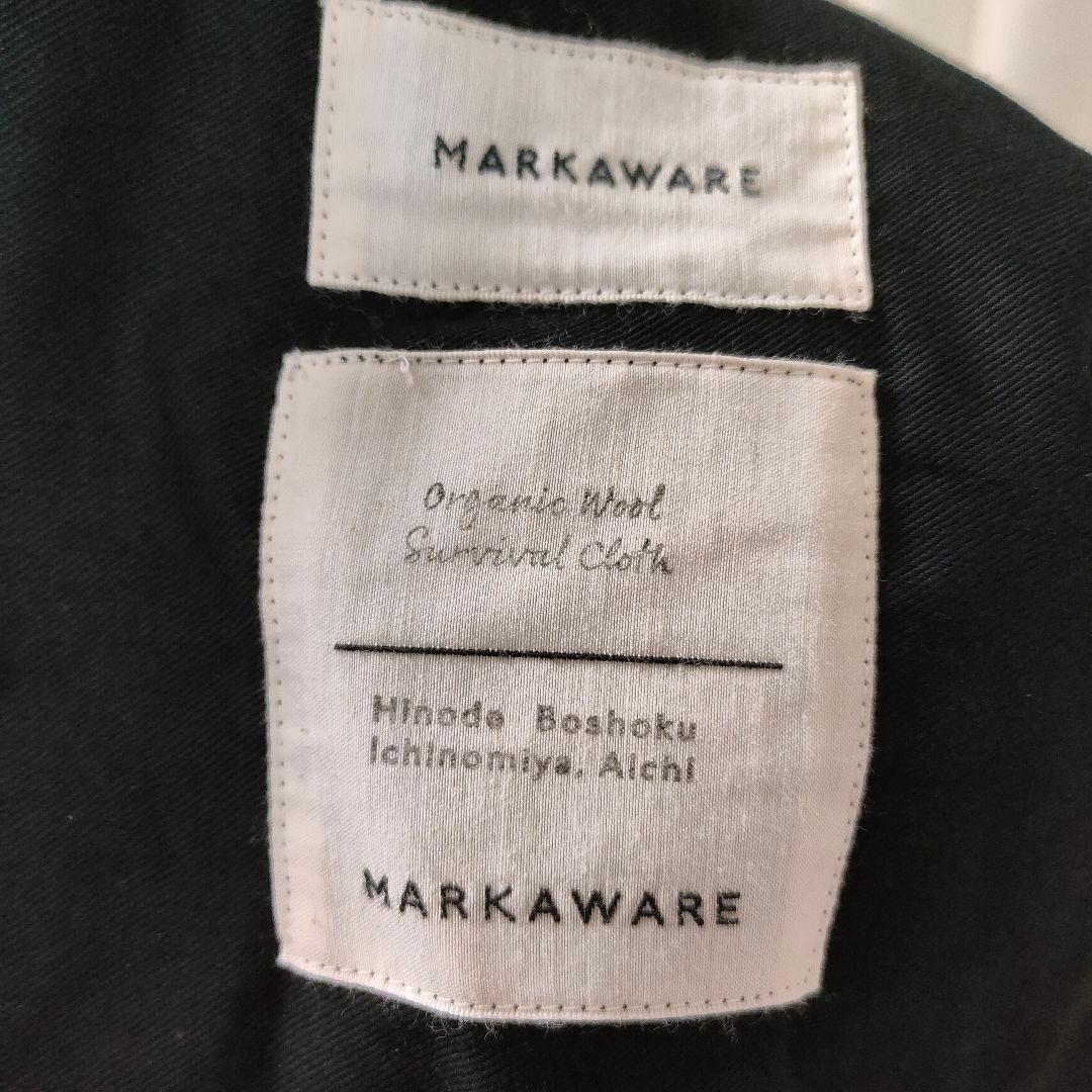 マーカウェア ダブルプリーテッドトラウザーズ オーガニックウールサバイバルクロス