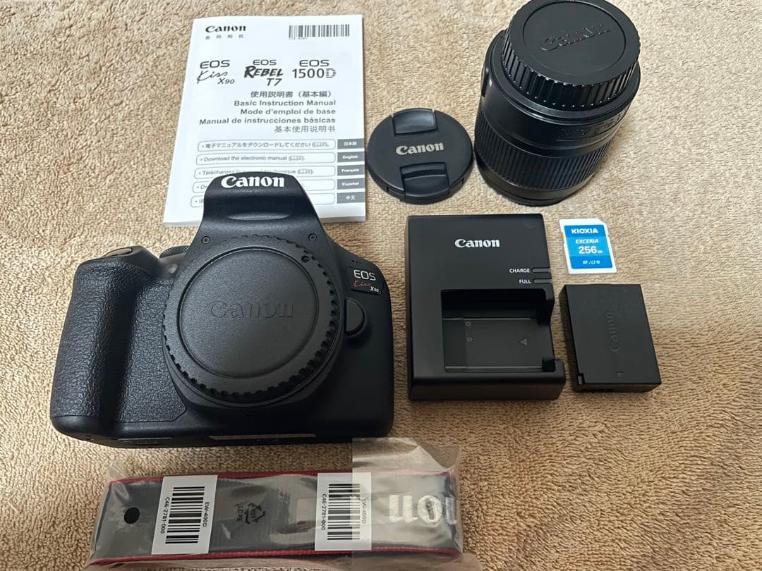 Canon EOS Kiss X90 本体 + レンズ + 付属品 SDカード付