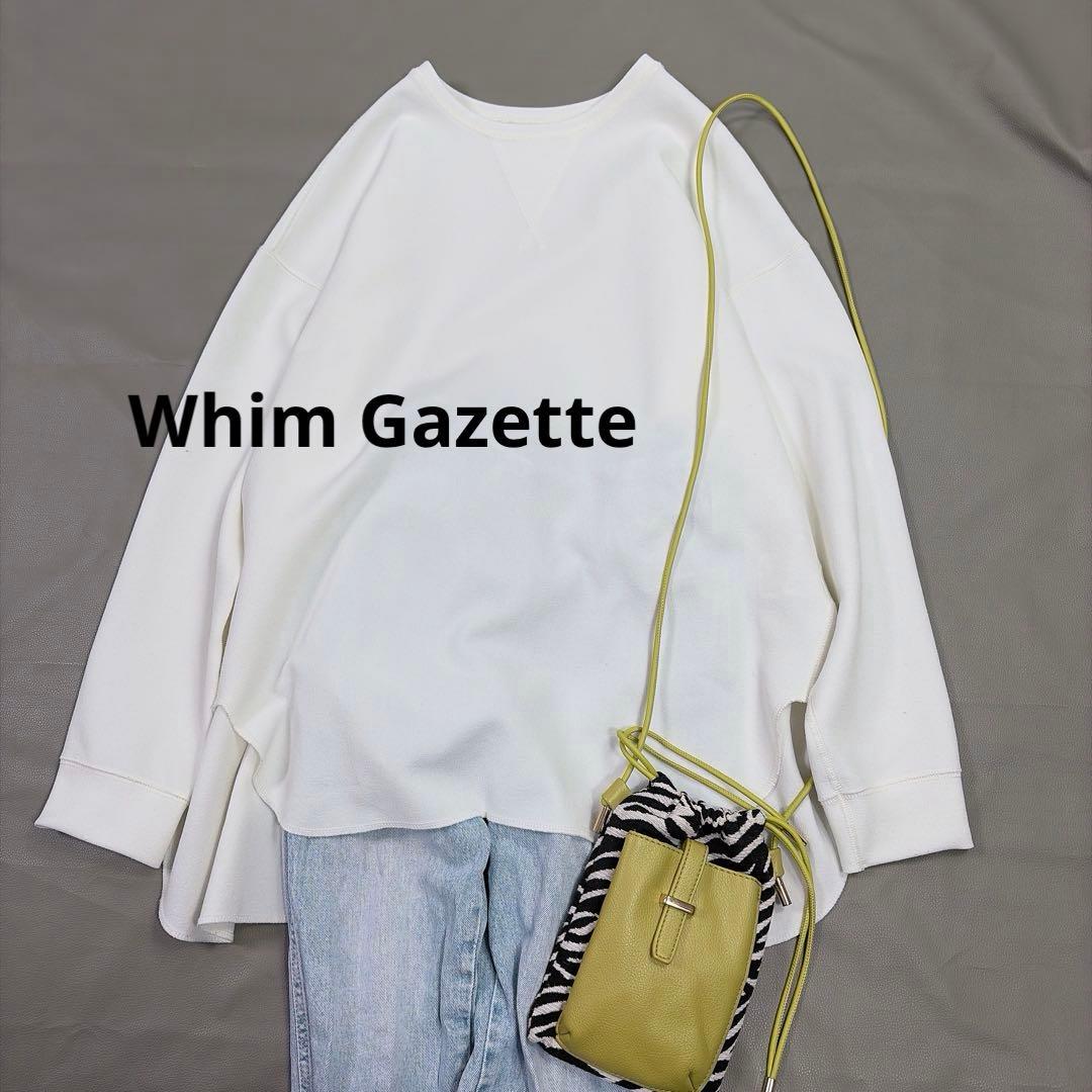 Whim Gazette ウィムガゼット　Vガゼットプルオーバー　ホワイト36
