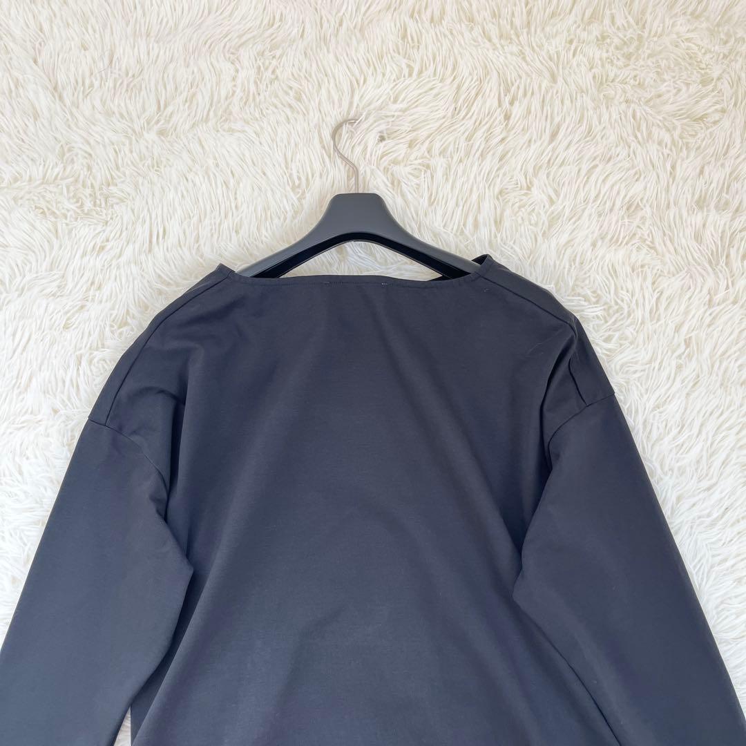 BEARDSLEY ビアズリー 裾レース カットソー　刺繍 Fサイズ 黒