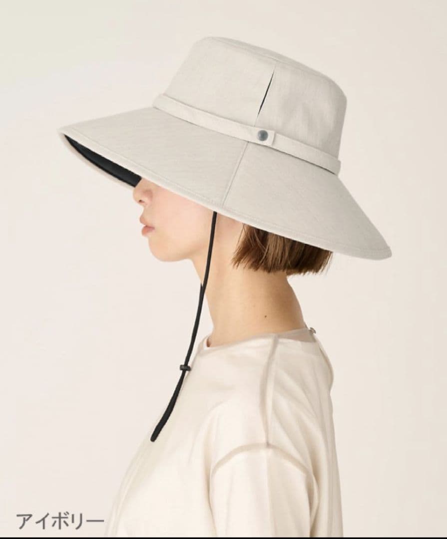 サンバリア100　ウインドハット　アイボリー М　ストラップなし