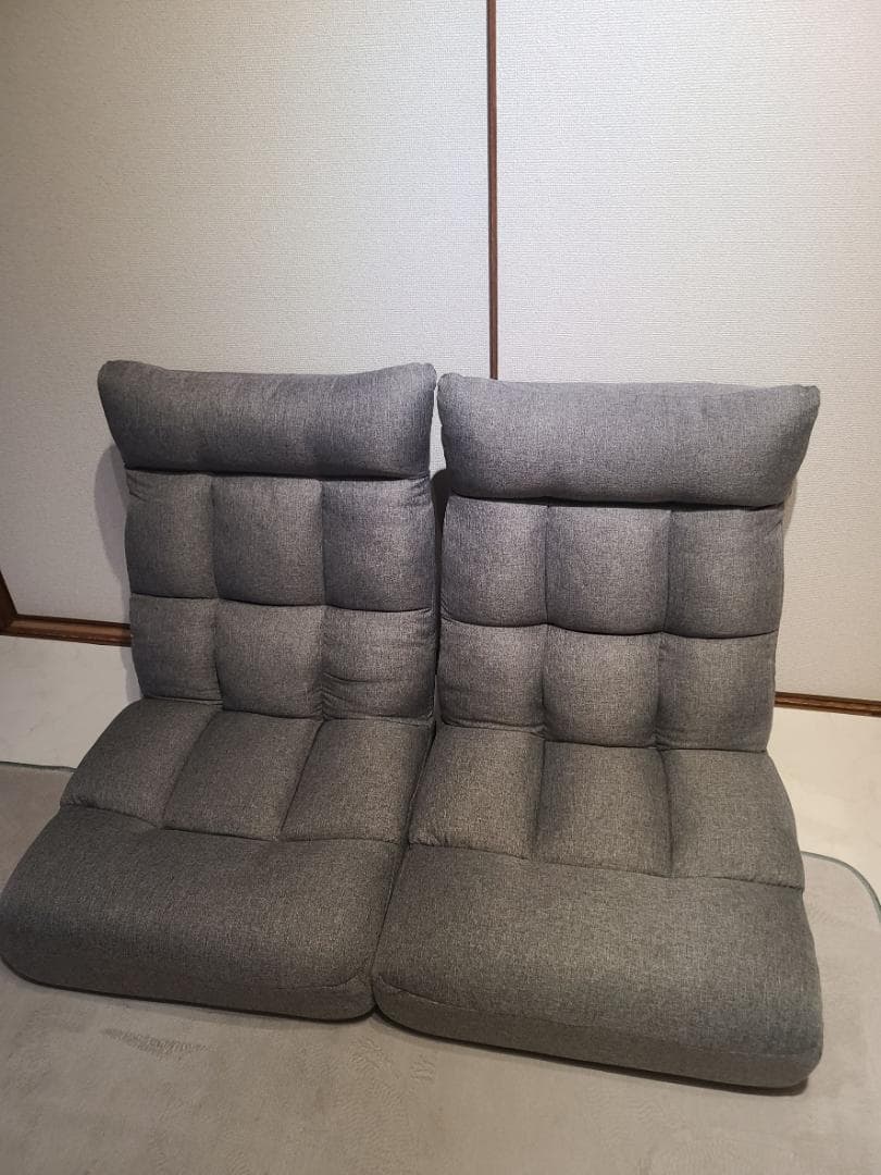 【くろねこ】ニトリ つながるハイバックポケットコイル座椅子(ロダトール)