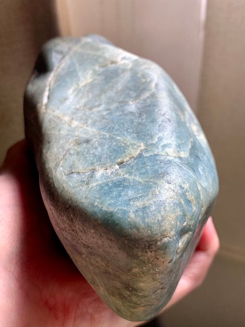 海翡翠　糸魚川入りコン沢青翡翠　海石　ほぼ非売品原石　水石　根付　国産鉱物標本