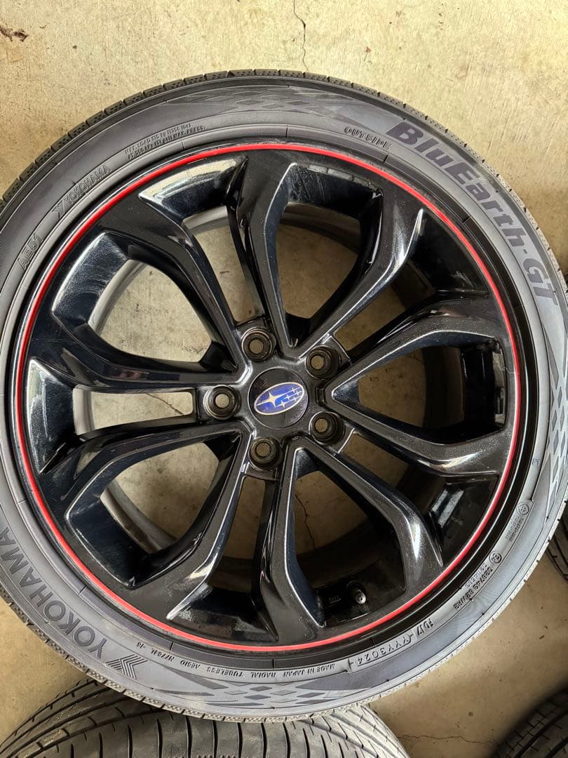 t*e様 スバル VNレヴォーグ 純正オプション18インチホイール 純正タイヤ4