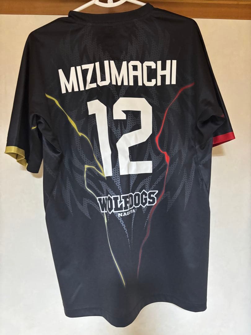 ウルフドッグス名古屋 ユニホーム 黒 水町泰杜 12 ウルド レプリカ