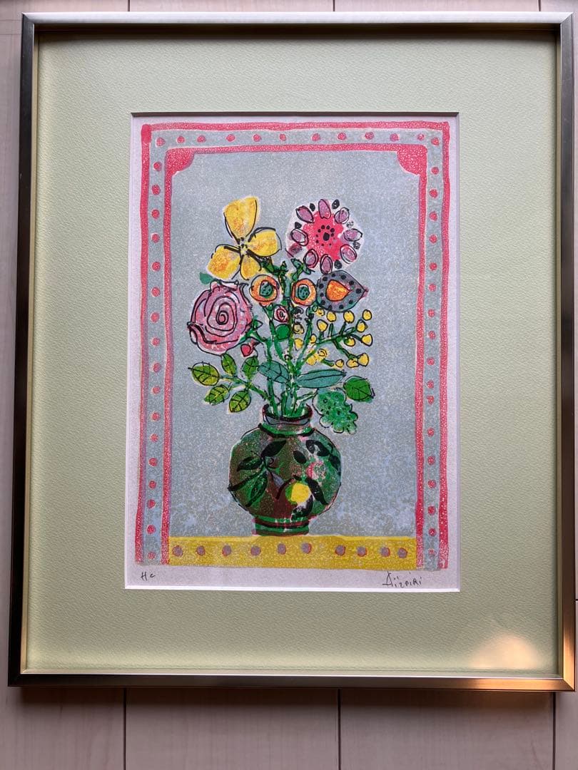 ポールアイズピリ　花のリトグラフ