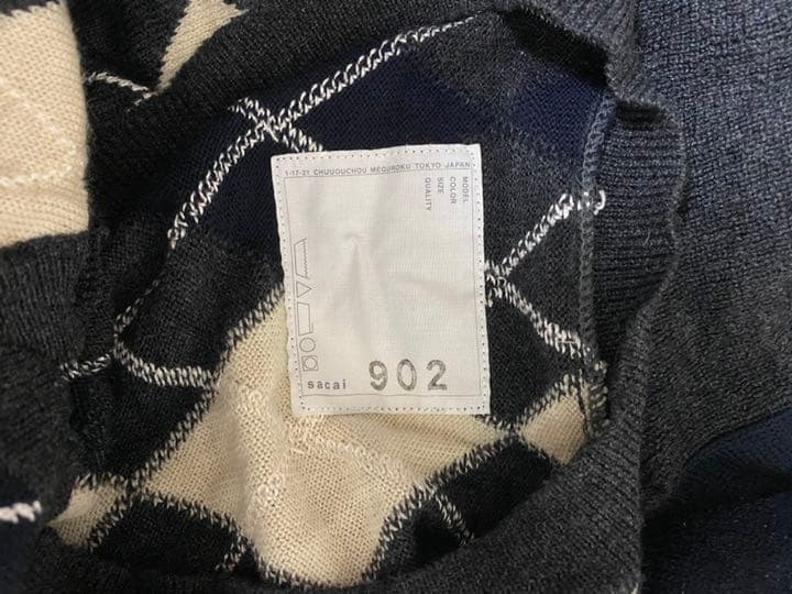 sacai ニットワンピース