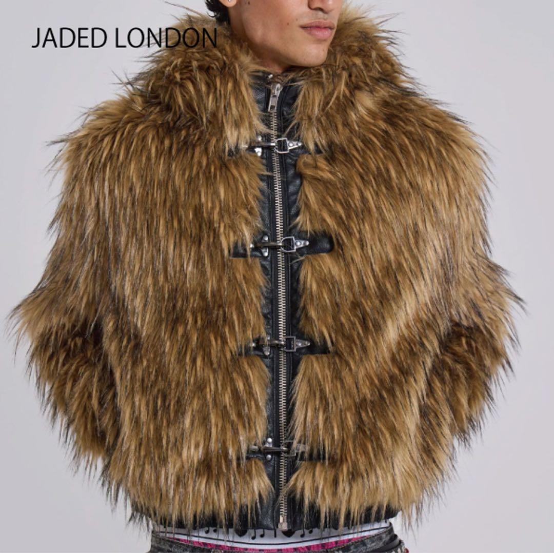 JADED LONDON フェイクファー　フーディ　ジャケット　美品