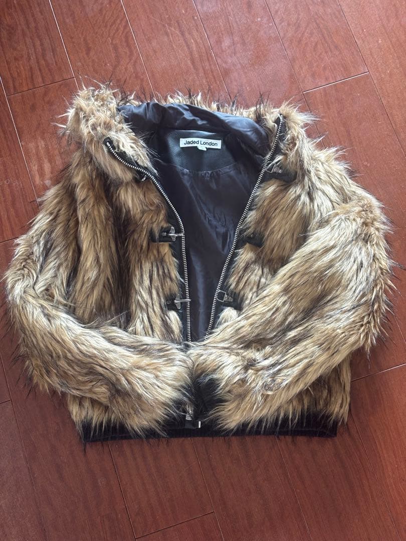 JADED LONDON フェイクファー　フーディ　ジャケット　美品