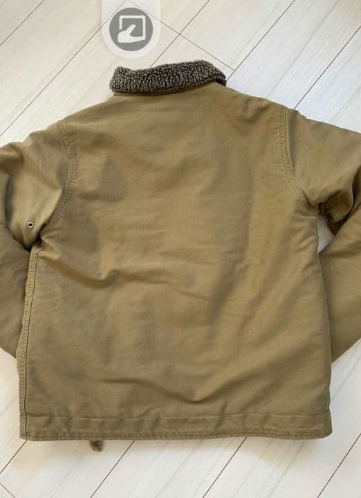U.S.N.ロゴ付きカーキＮ1デッキジャケット