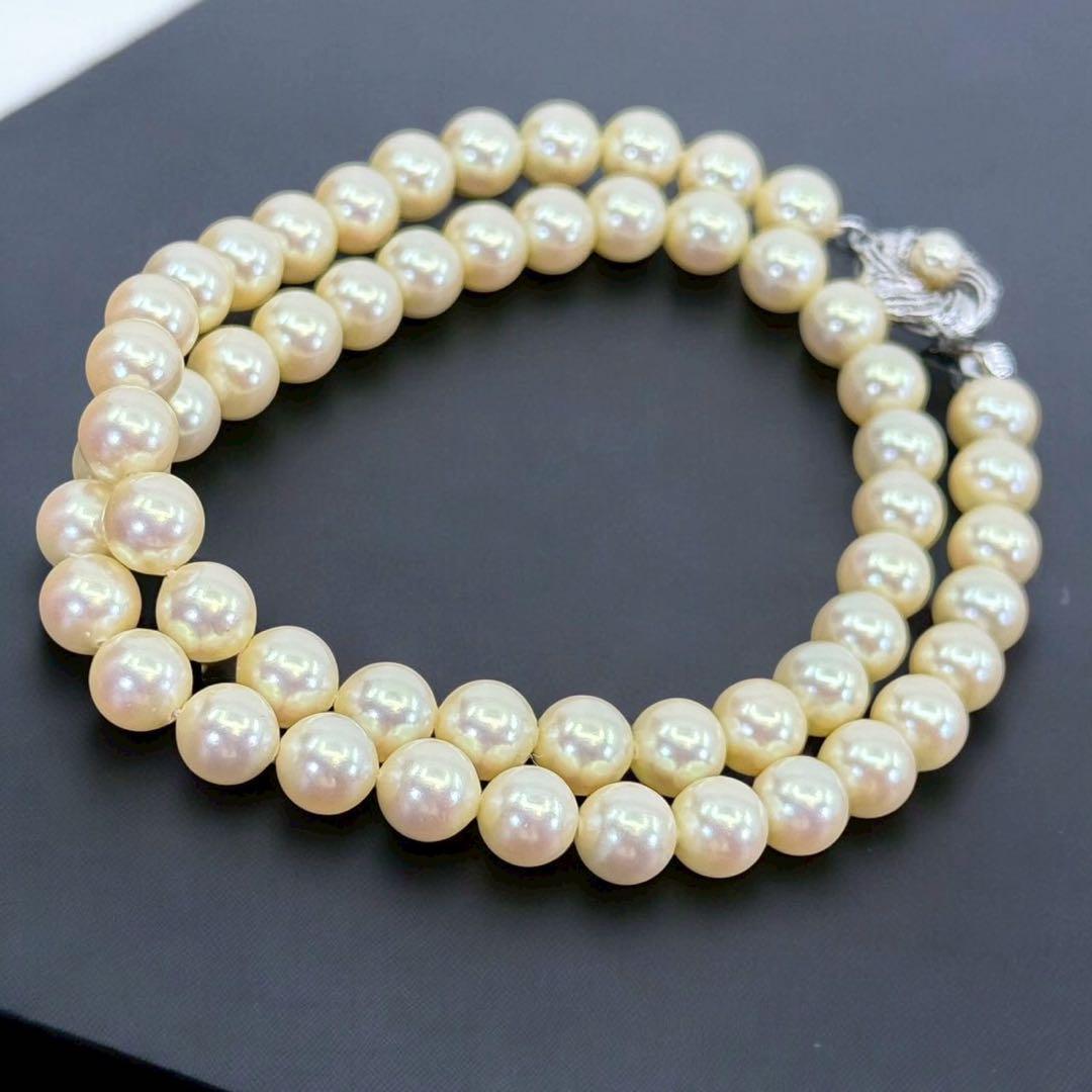 【国産】極上　アコヤ　本真珠　パール　ネックレス　シルバー　7.0mm