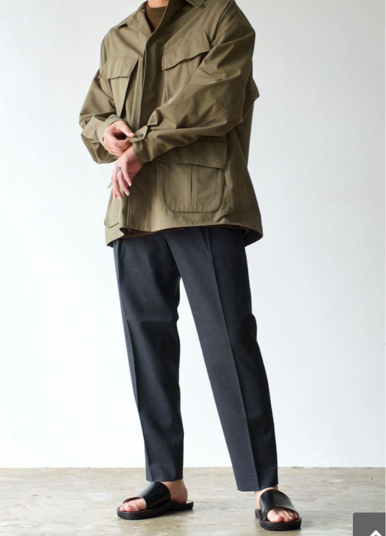 マーカウェア サバイバルクロス ペグトップ スラックス　グレイ　パンツ