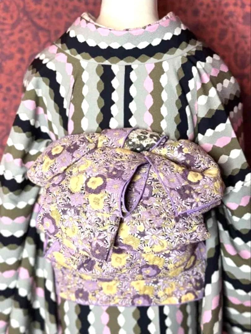 素敵な出会いを！値段交渉OK！親もっち さま専用　パンジー兵児帯