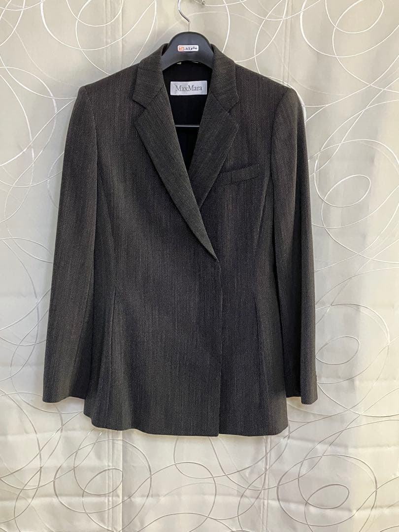 Max Mara テーラードジャケット ダークグレー