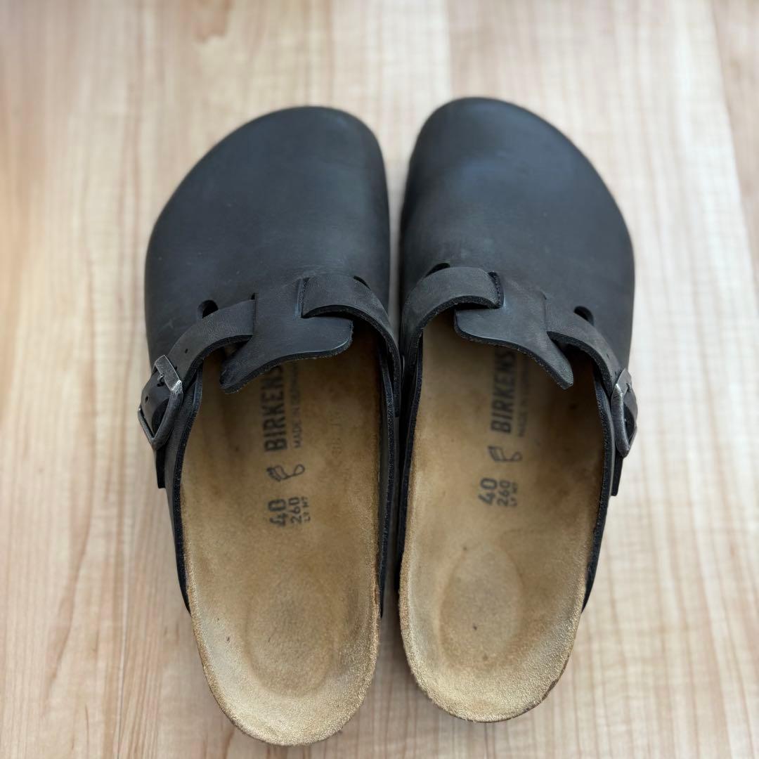 BIRKENSTOCK BOSTON /オイルドレザー　ブラック40