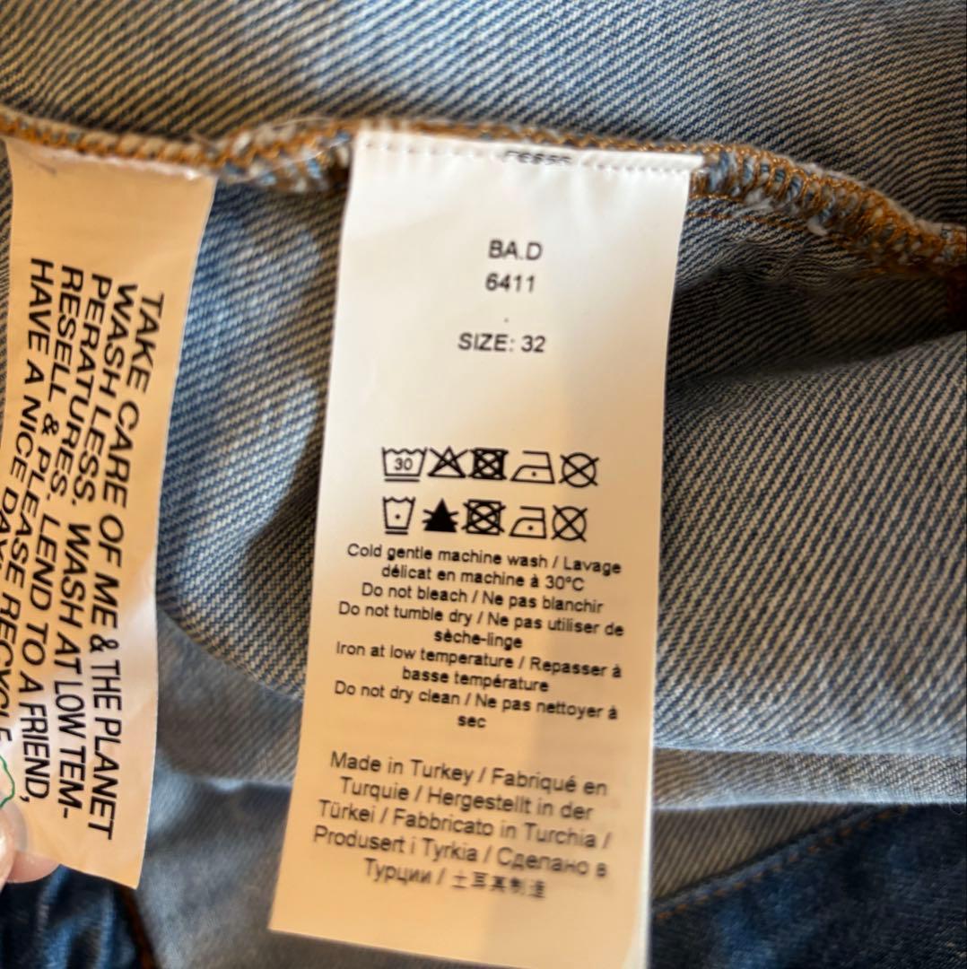 GANNI フリル付きデニムジャケット 32