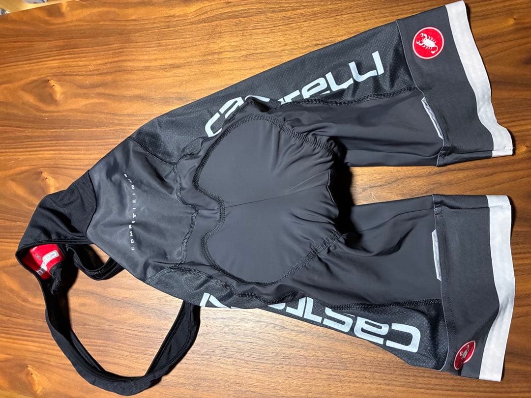 Castelli Competizione ビブショーツ 黒×グレー　Lサイズ