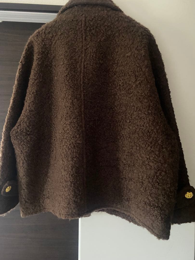 【中古】Fano Studios ボアジャケット ブラウン ショートコート