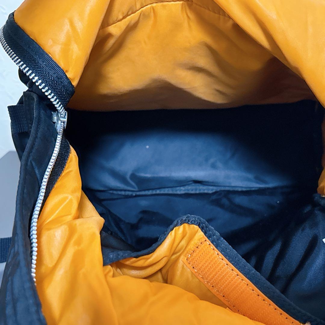 Porter ポーター　リュック　黒　オレンジ