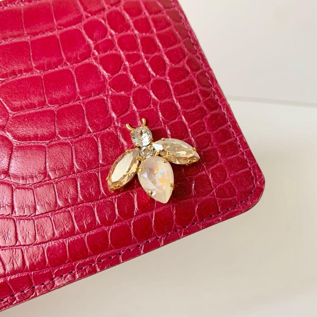 【A.D.M.J.】 ADMJ スリムウォレット　ビー　蜂　長財布　クロコ