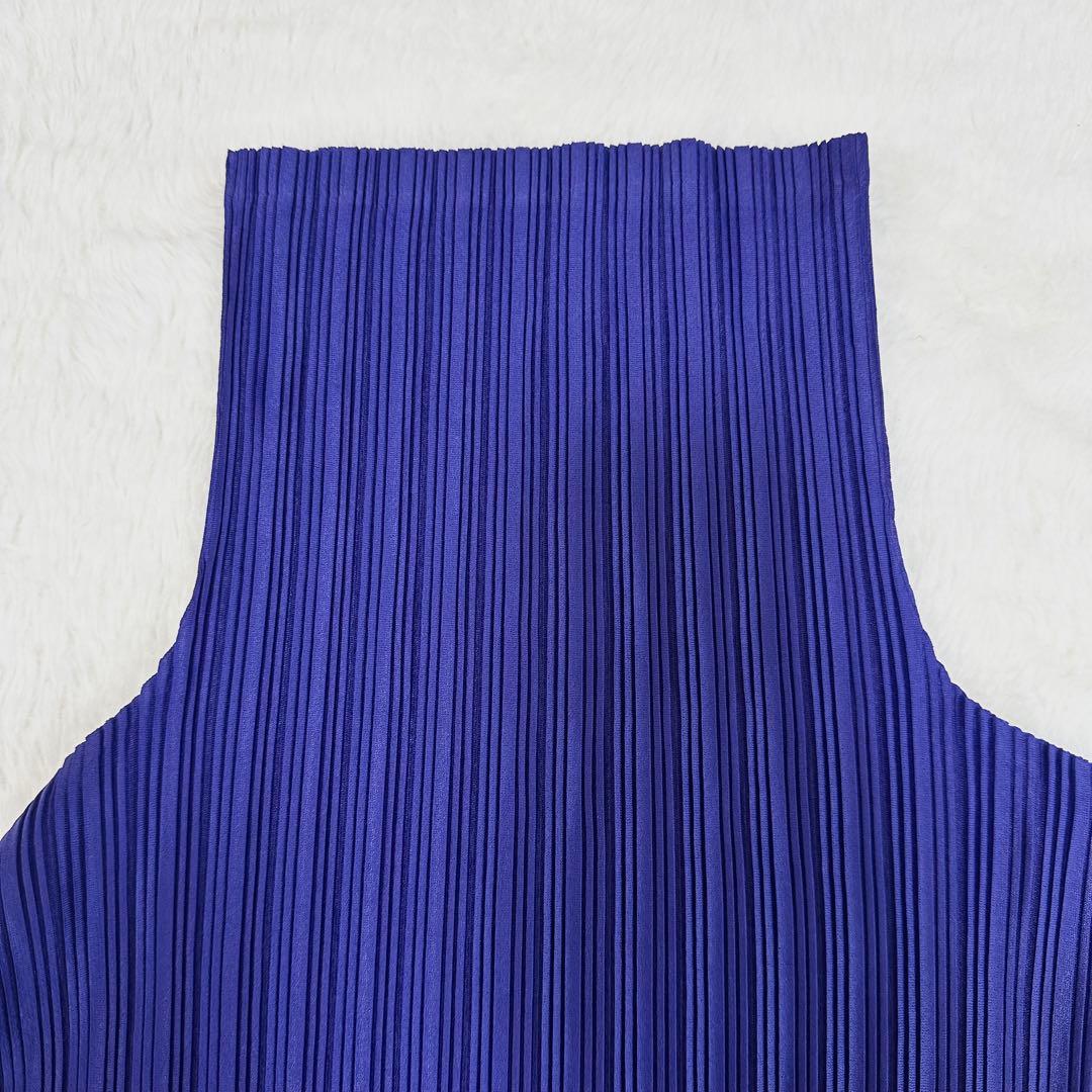 未使用に近い✨プリーツプリーズ タートルネック トップス 長袖 イッセイミヤケ