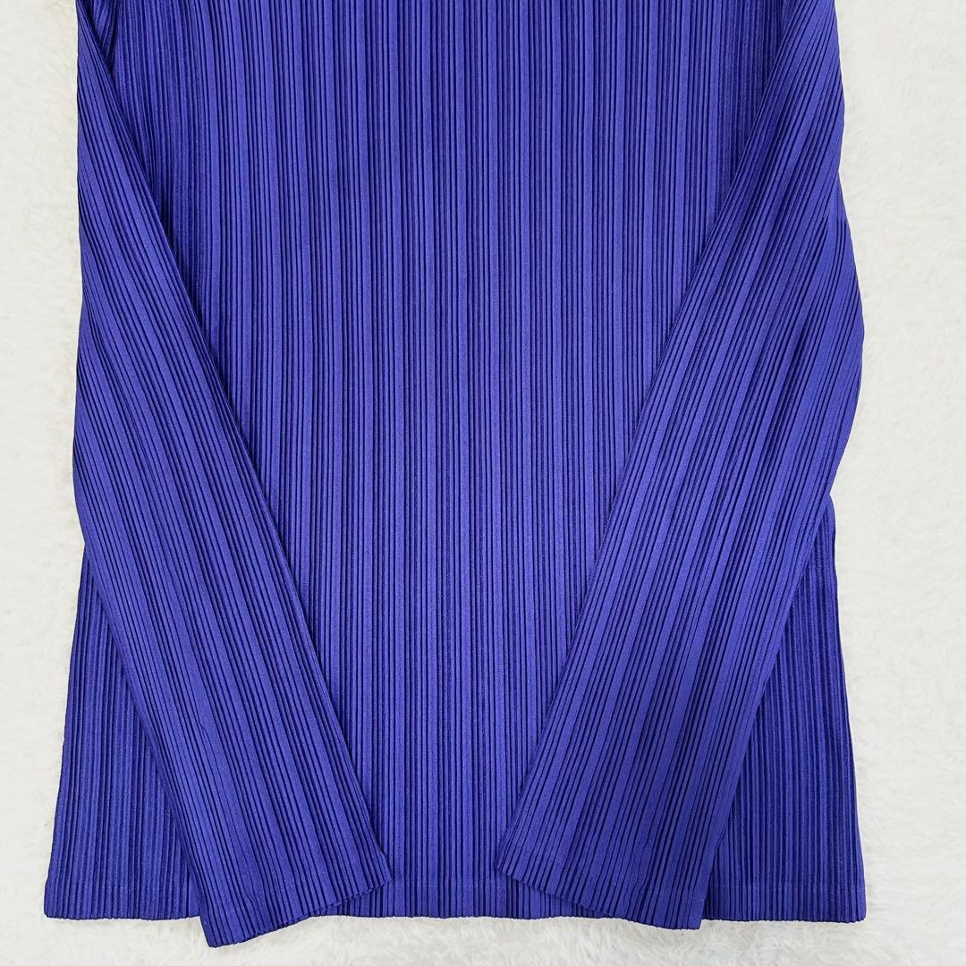 未使用に近い✨プリーツプリーズ タートルネック トップス 長袖 イッセイミヤケ