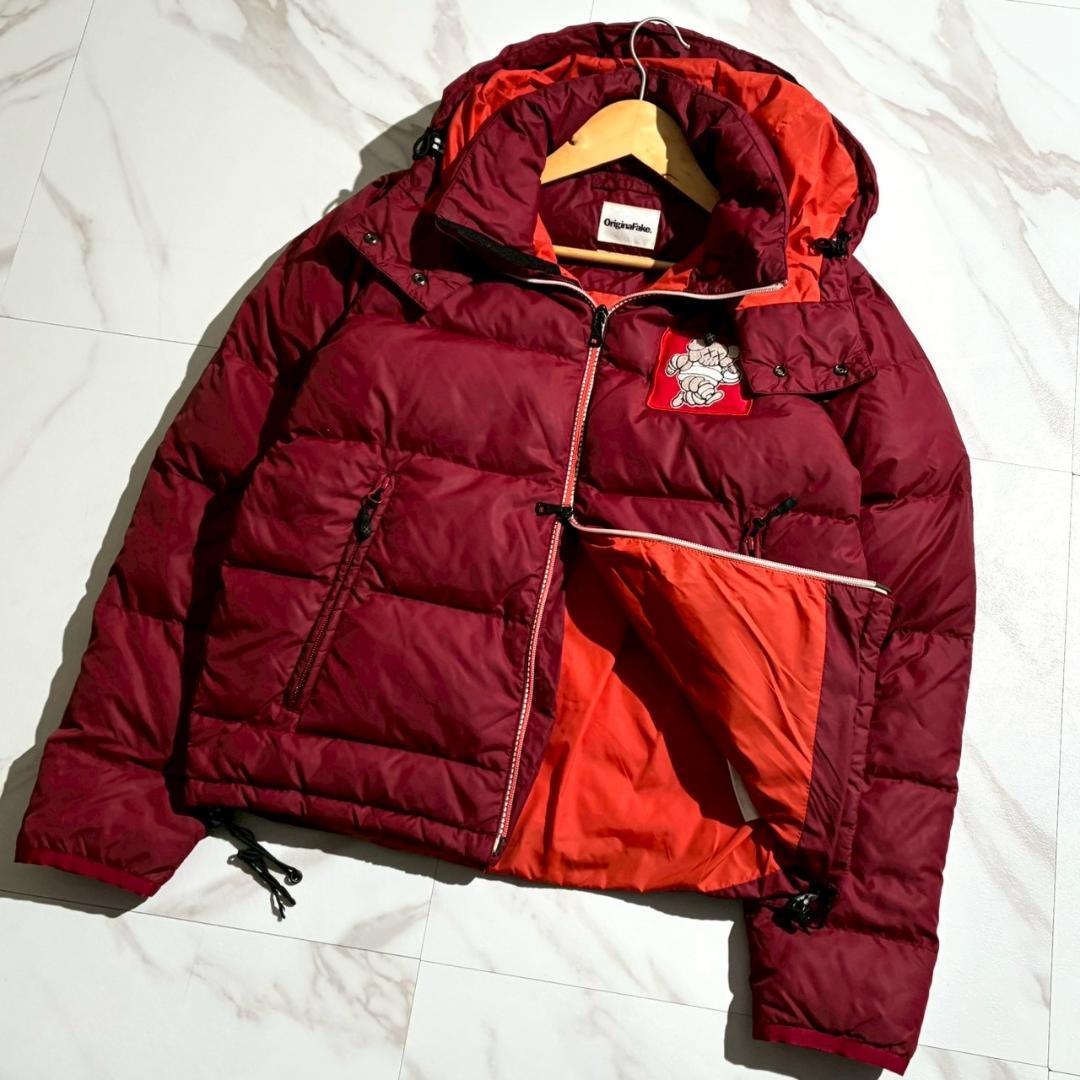 レア　KAWS　Original Fake　カウズ　2way　ダウンジャケット