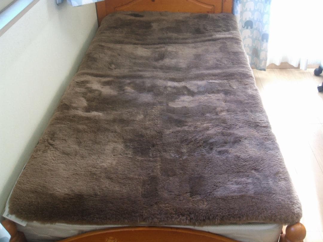 最後の１点新品＊じぶんまくら日本ムートン製＊毛足３５ミリ＊ムートンシーツ