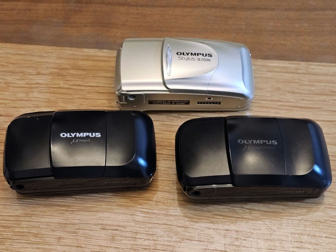 パ*ダ様 【希少】 OLYMPUS オリンパス μ 初代 フィルムカメラ3台まと
