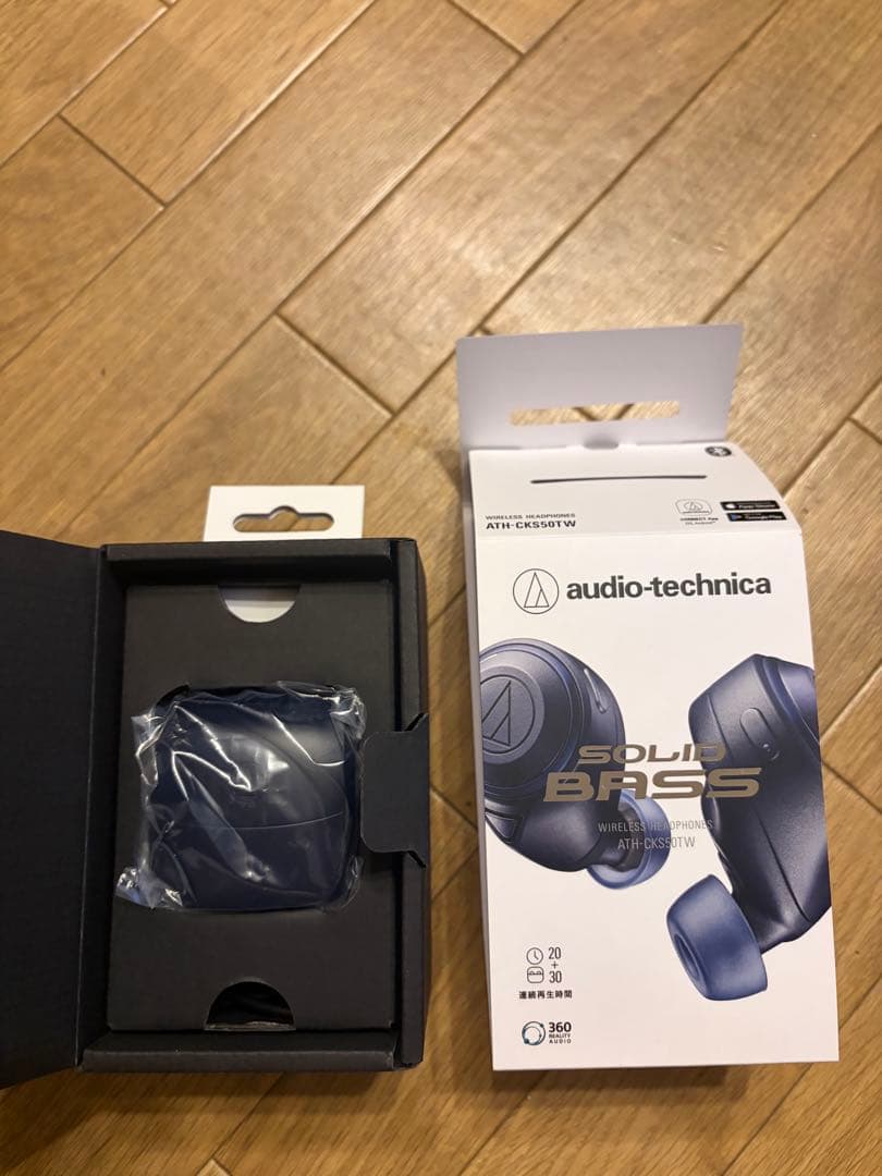 【設定したのみ】audio-technica ATH-CKS50TW ネイビー