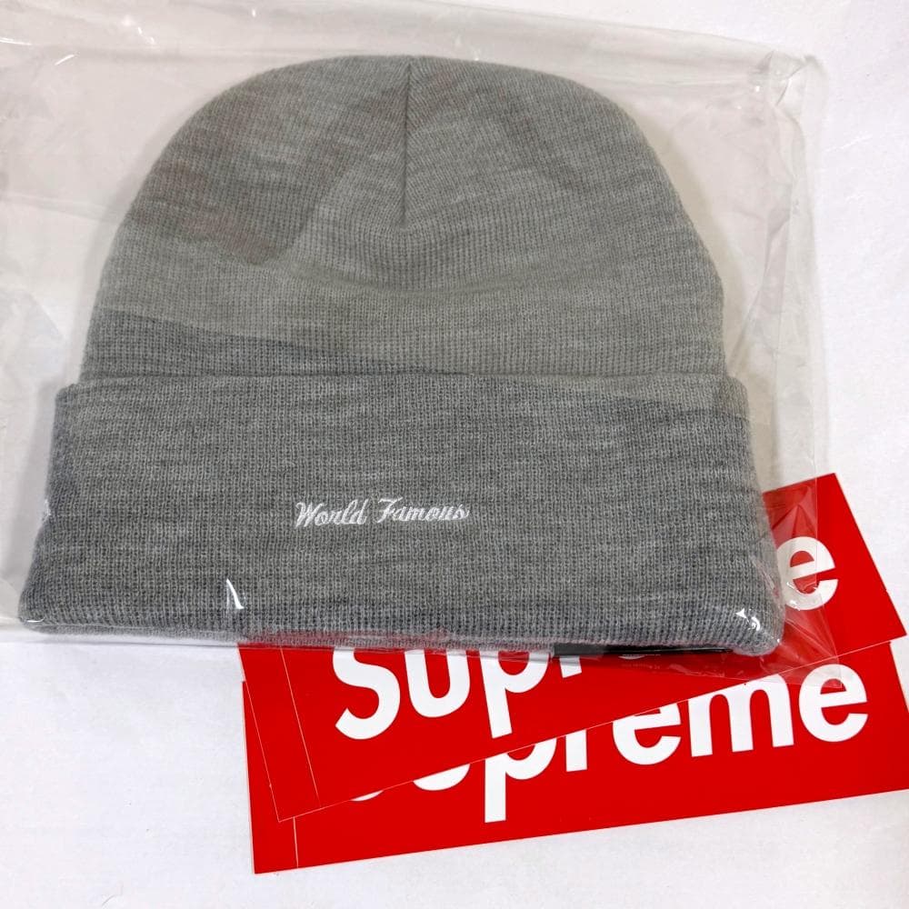 帽子 Supreme New Era Box Logo Beanie 25FW Gry
