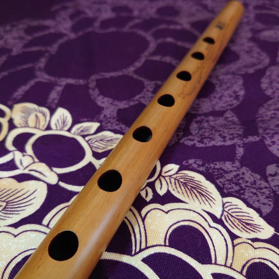 古典調　五本調子　拭漆　七穴 篠笛