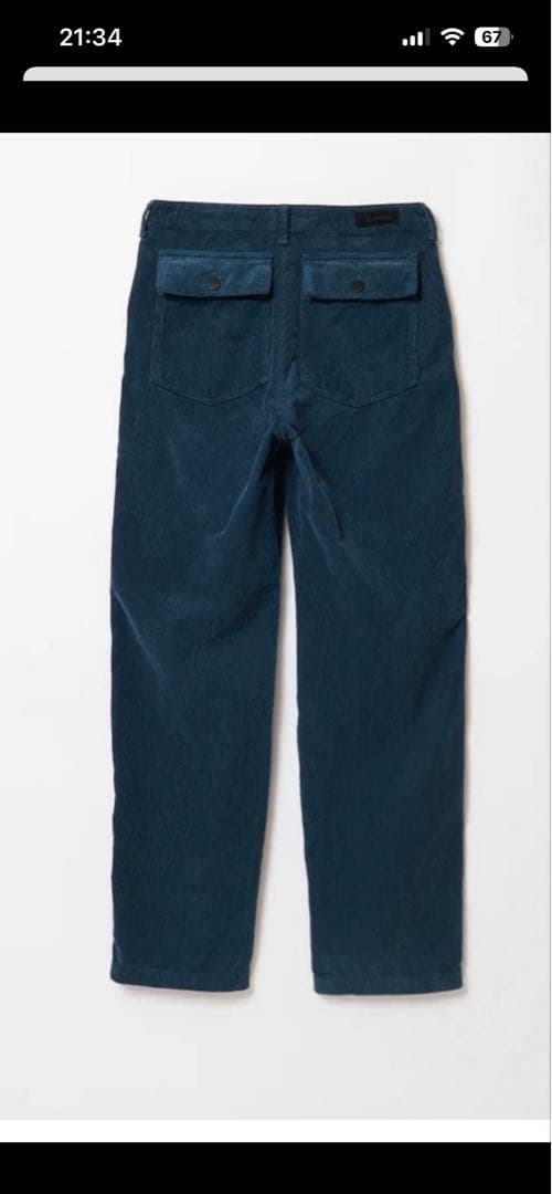 shishikui コーデュロイベーカー36