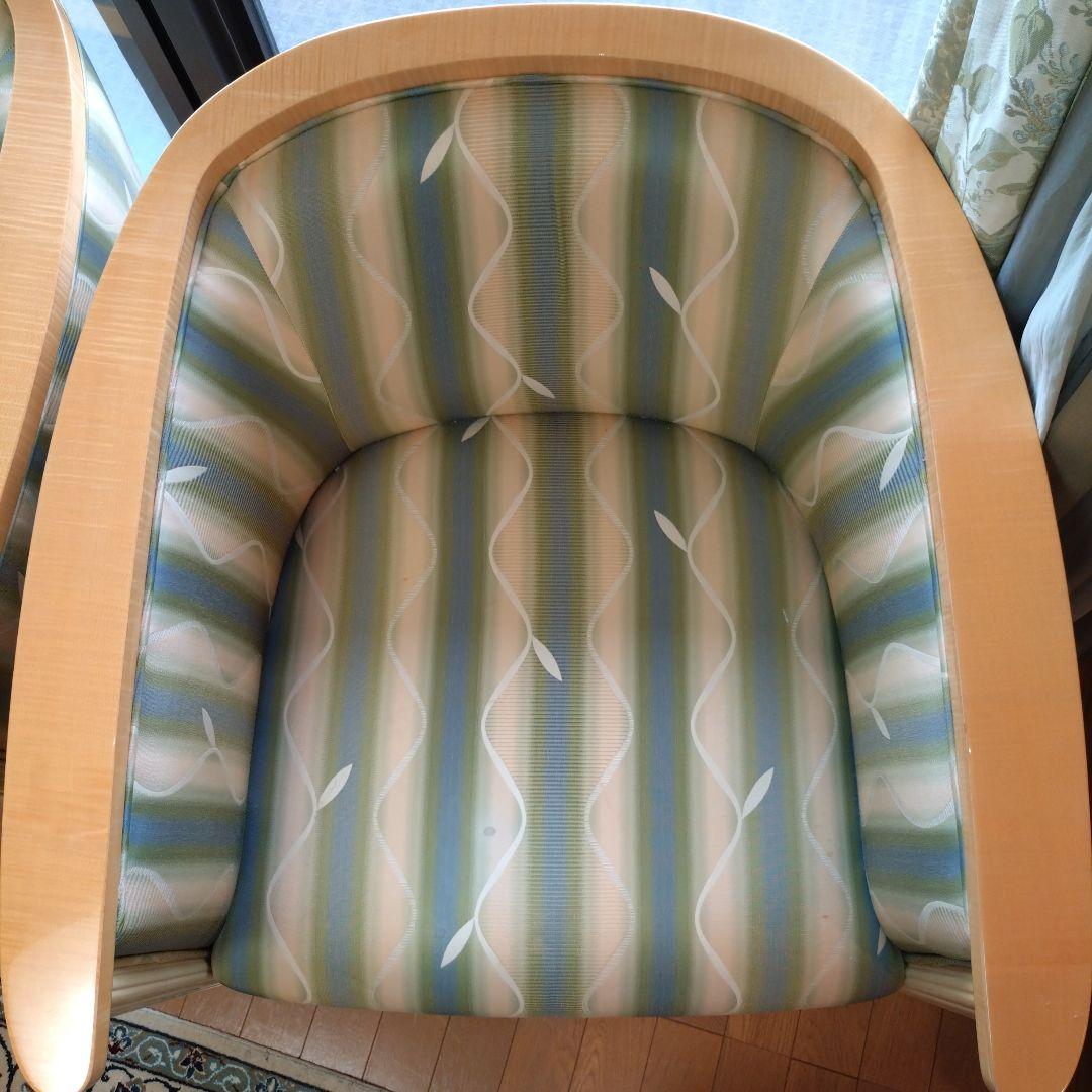 松創 一人掛け ソファ ソファー シカモアメープル IDC 大塚家具 1人用