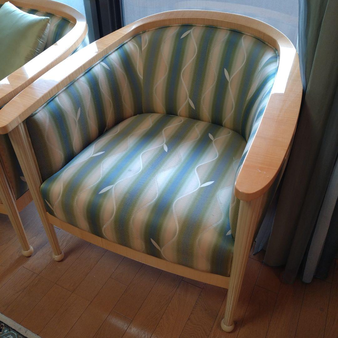 松創 一人掛け ソファ ソファー シカモアメープル IDC 大塚家具 1人用