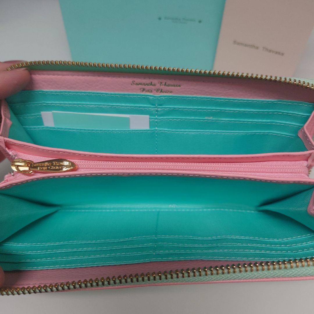 Samantha Thavasa 長財布 ミントグリーン/ピンク