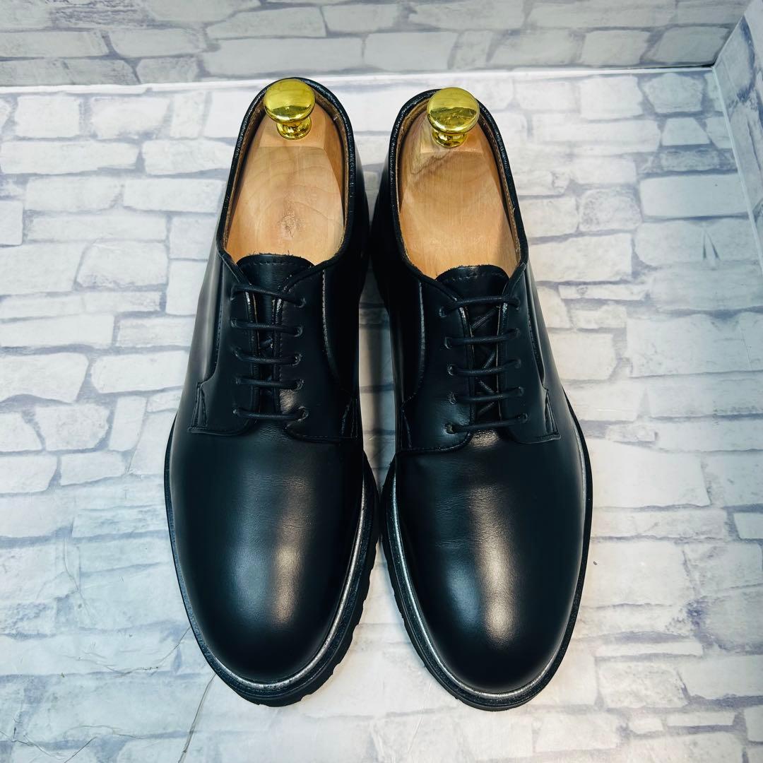 未使用級 Doucal's デュカルス プレーントゥ ダービーシューズ EU39