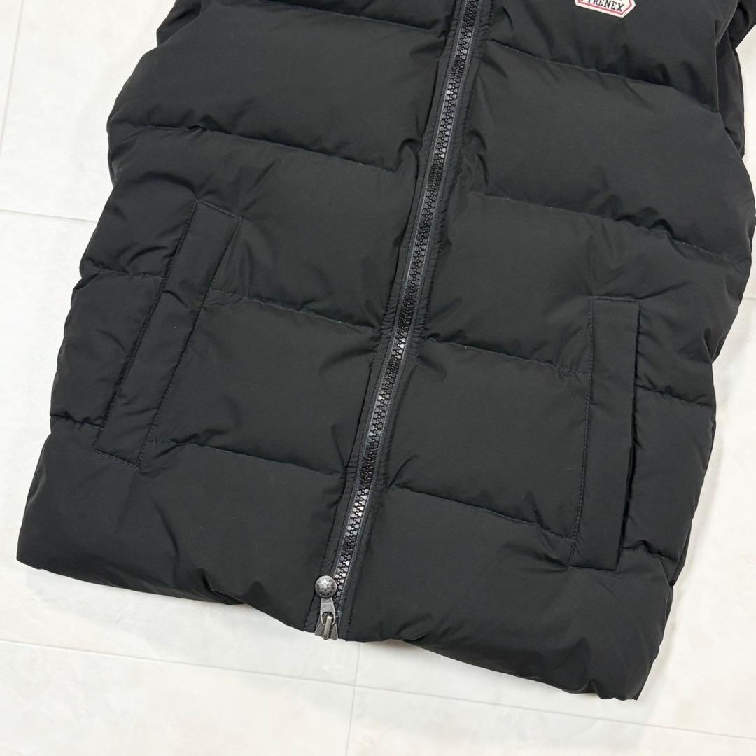PYRENEX ピレネックス ダウンベスト フード着脱可 ブラック　黒
