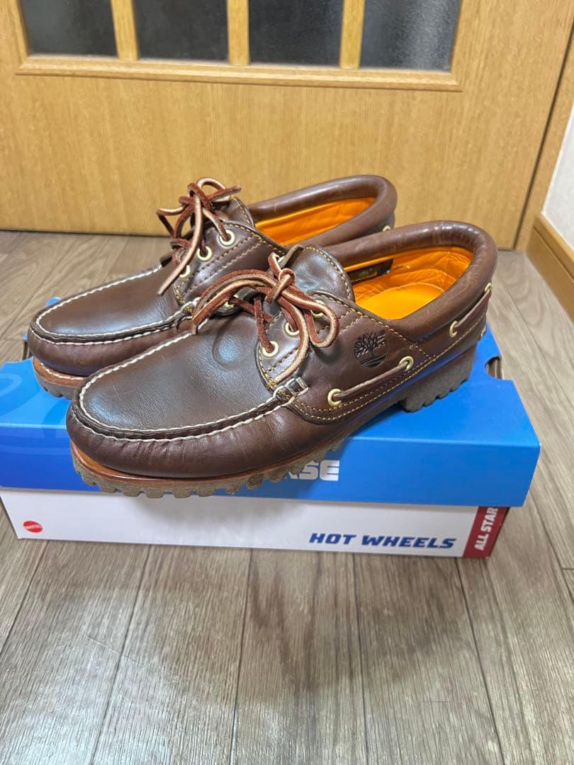 ティンバーランド 3-Eye レザー モカシン バーガンディ 26.5 27