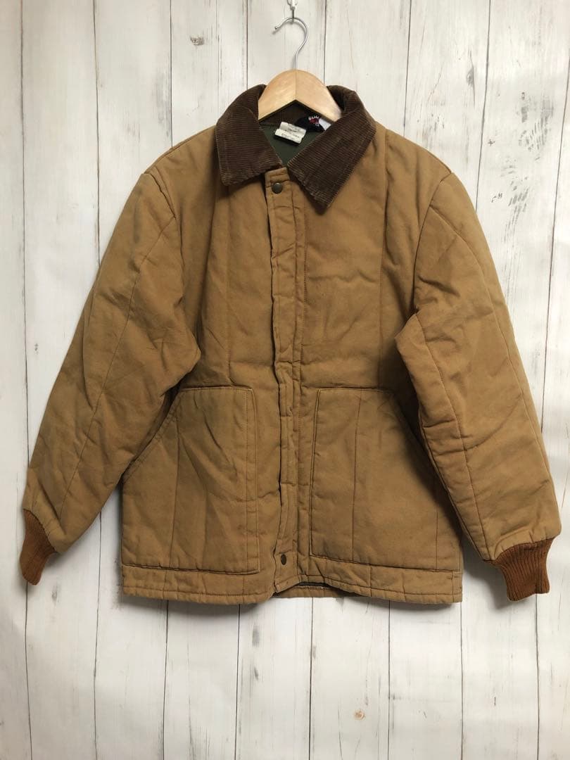 90s USA製 Walls 襟コーデュロイ ダック生地 ジャケット M w05