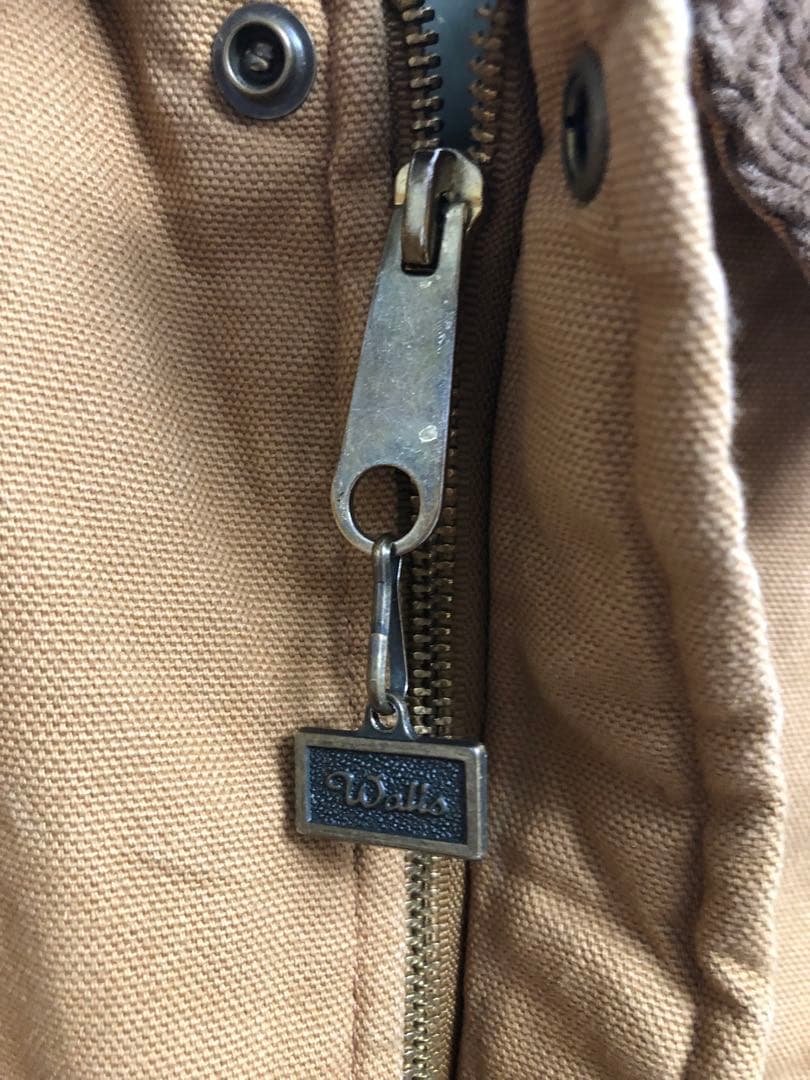 90s USA製 Walls 襟コーデュロイ ダック生地 ジャケット M w05