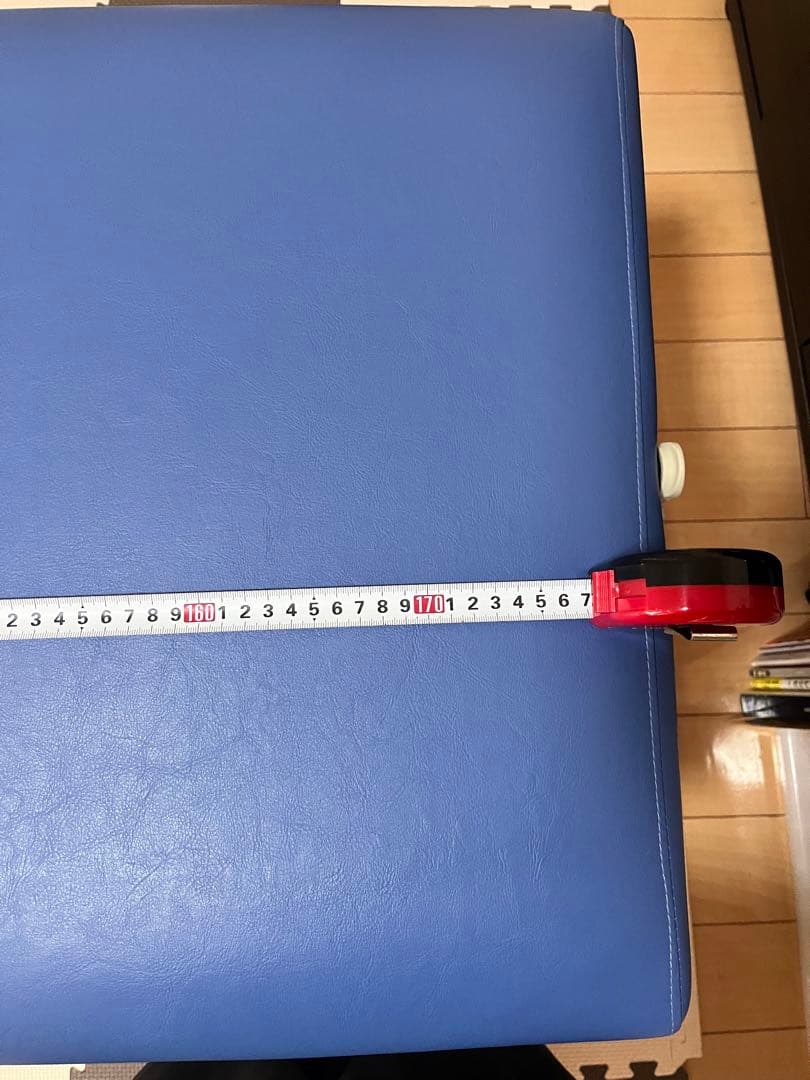 高田製作所　折りたたみ 治療用 ベッド 有孔　ブルー