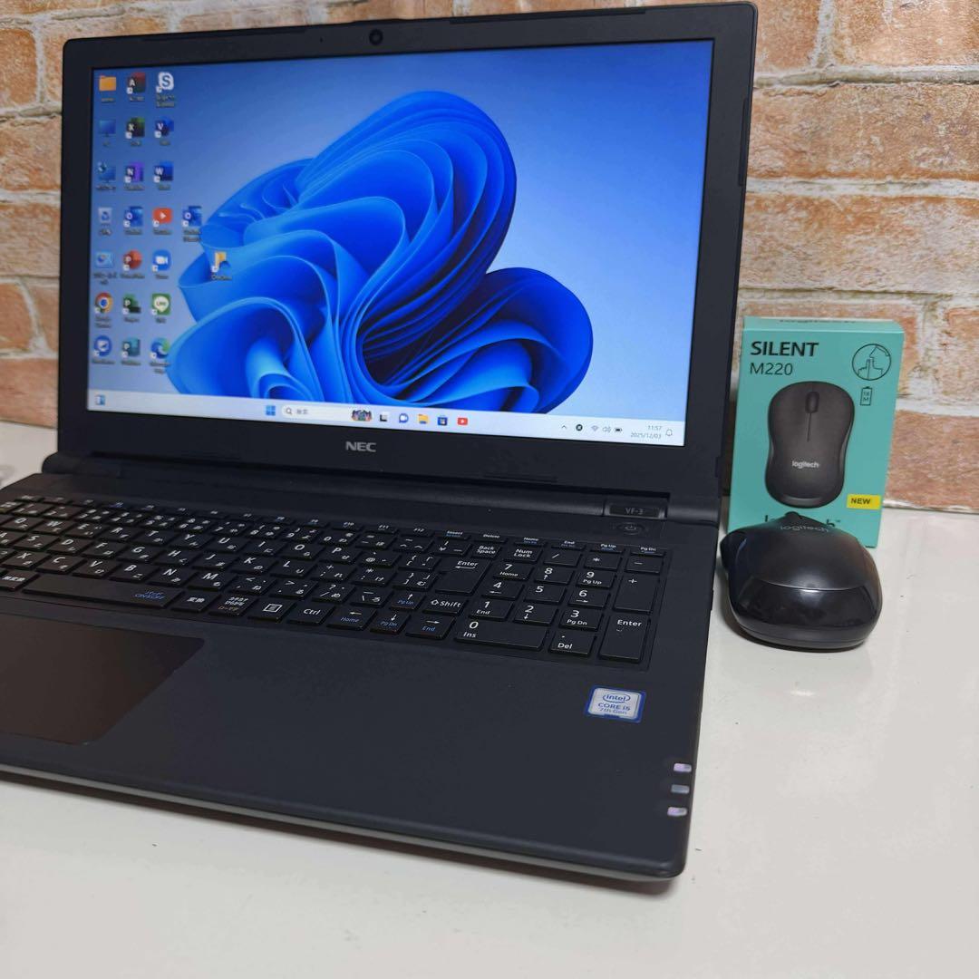 NECノートPC Corei7 SSD256GB Windows11オフィス付き