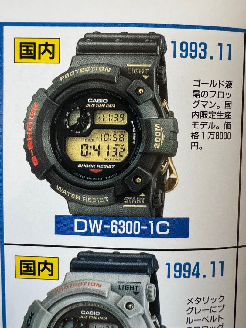 CASIO初代フロッグマン G-SHOCK DW-6300