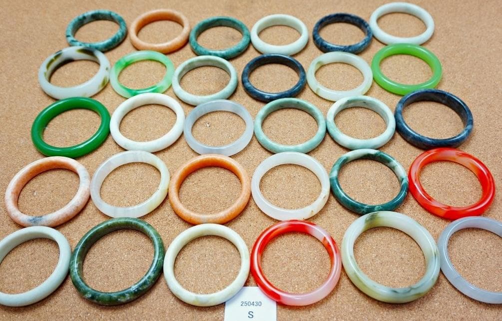 [22A] 天然石 バングル 30点 ブレスレット Nm26-250430S