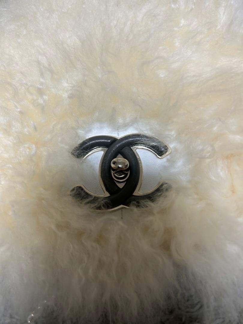 ⑧ノベルティ　ファーハンドバッグ　ショルダー