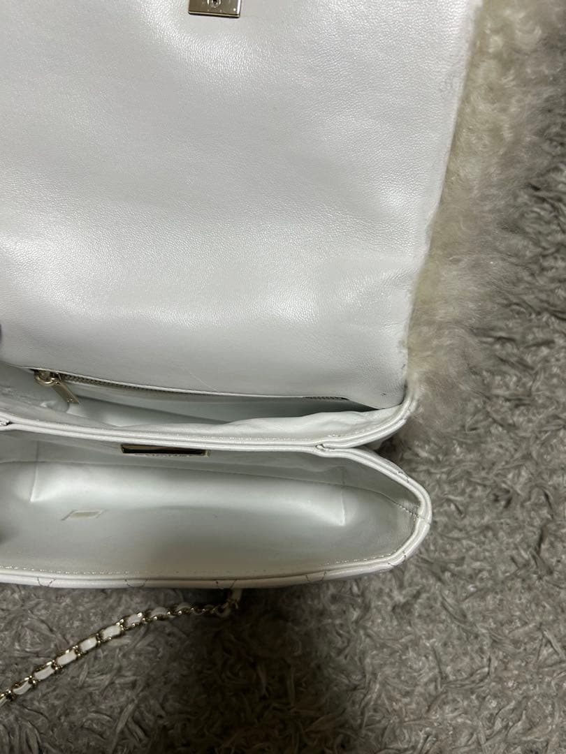 ⑧ノベルティ　ファーハンドバッグ　ショルダー